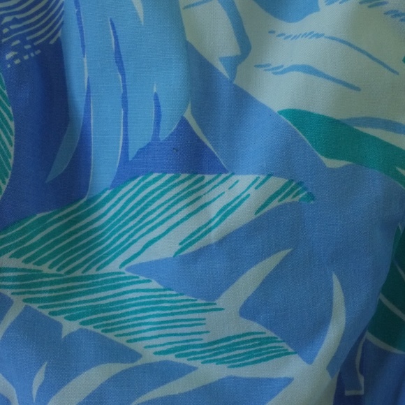 vintage floral playsuit | 1970s Sea Waves romper - Picture 11 of 16